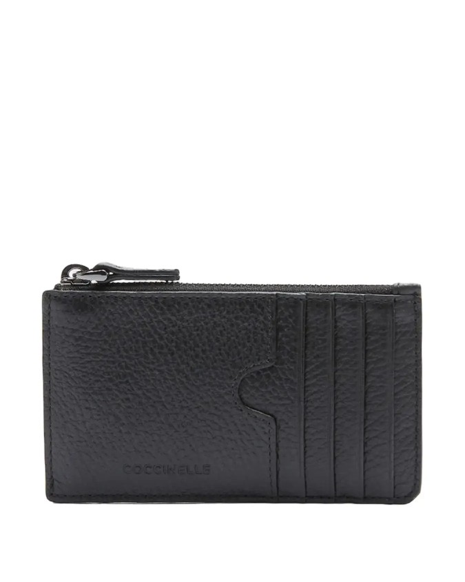Coccinelle - Porta carte di credito grande in pelle Man Soft