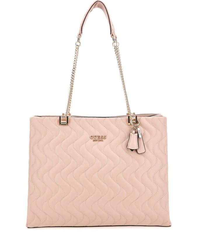 Guess - Borsa a spalla in poliuretano trapuntato Eco Mai