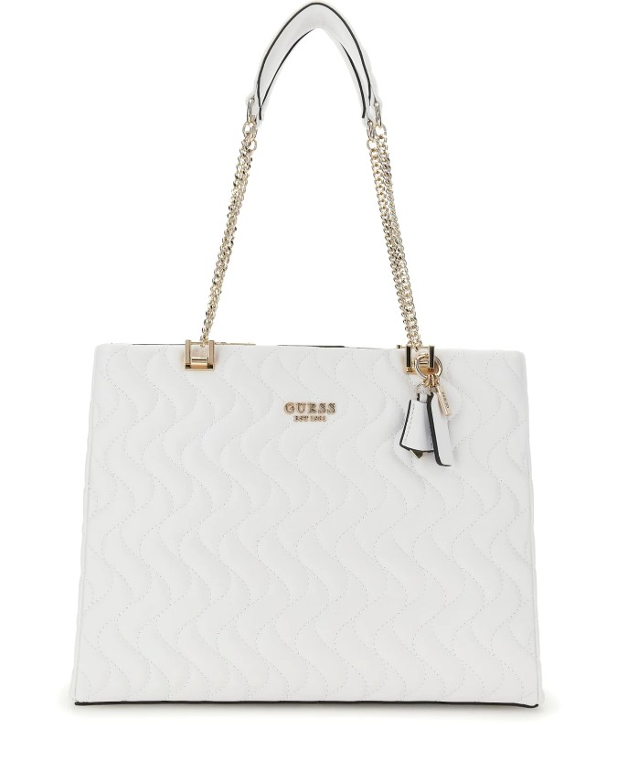 Guess - Borsa a spalla in poliuretano trapuntato Eco Mai
