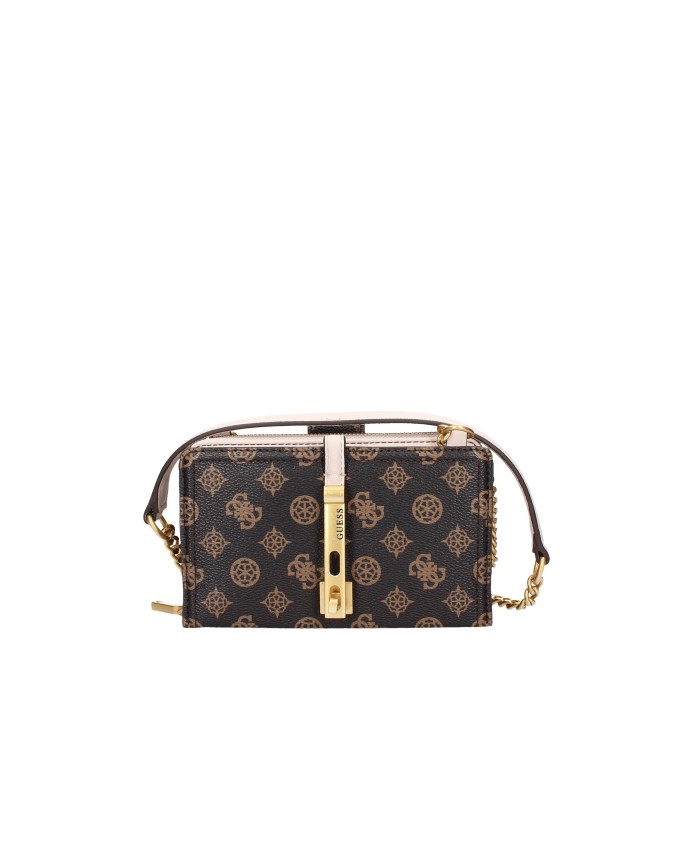 Guess - Borsa a tracolla in ecopelle James Logo Mini Girlfriend