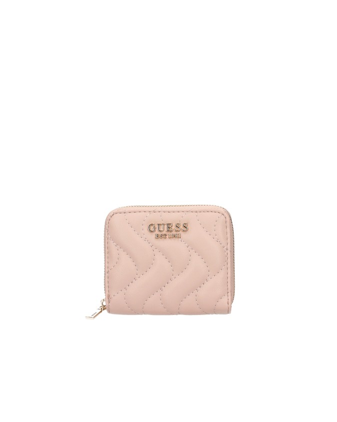 Guess - Portafoglio piccolo donna zip around in poliuretano Eco Mai