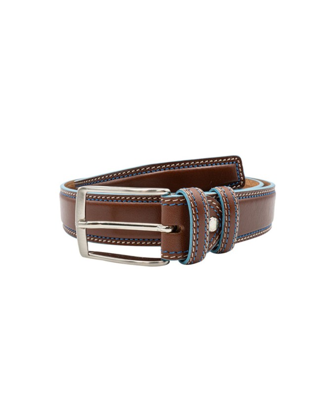 Made in Italy - Cintura uomo in pelle Cuoio