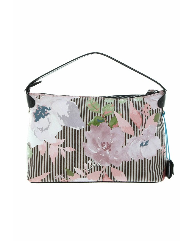 Gabs - Borsa a spalla in pelle Tg L Calliope Wallpaper Black