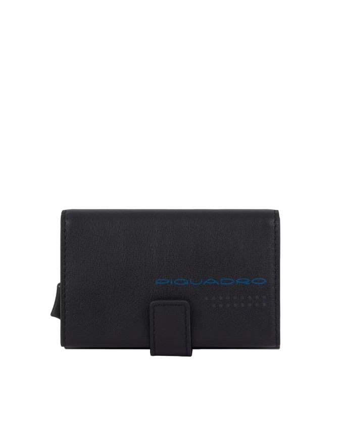 Piquadro - Custodia porta carte di credito in metallo RFID