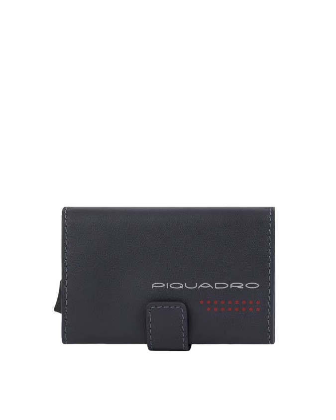 Piquadro - Custodia porta carte di credito in metallo RFID