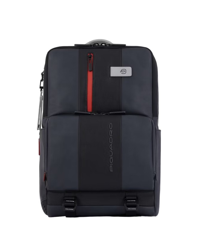 Piquadro - Zaino in pelle porta pc 15,6" con schienale traspirante Urban