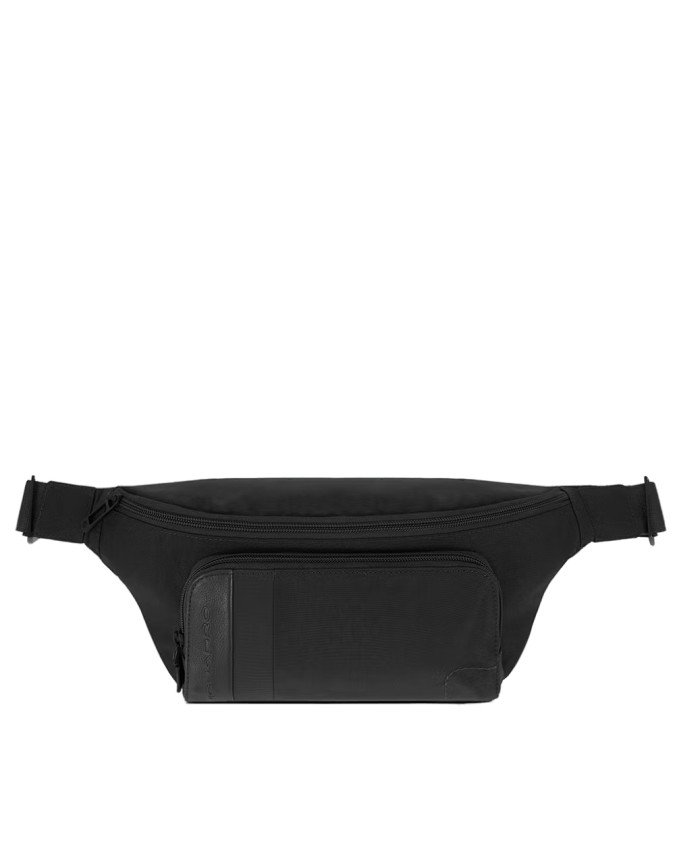Piquadro - Marsupio uomo in pelle e tessuto P16