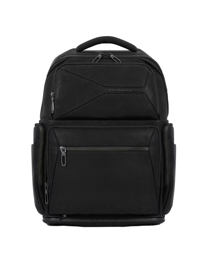 Piquadro - Zaino uomo in pelle porta pc 15,6'' per bici Bagmotic