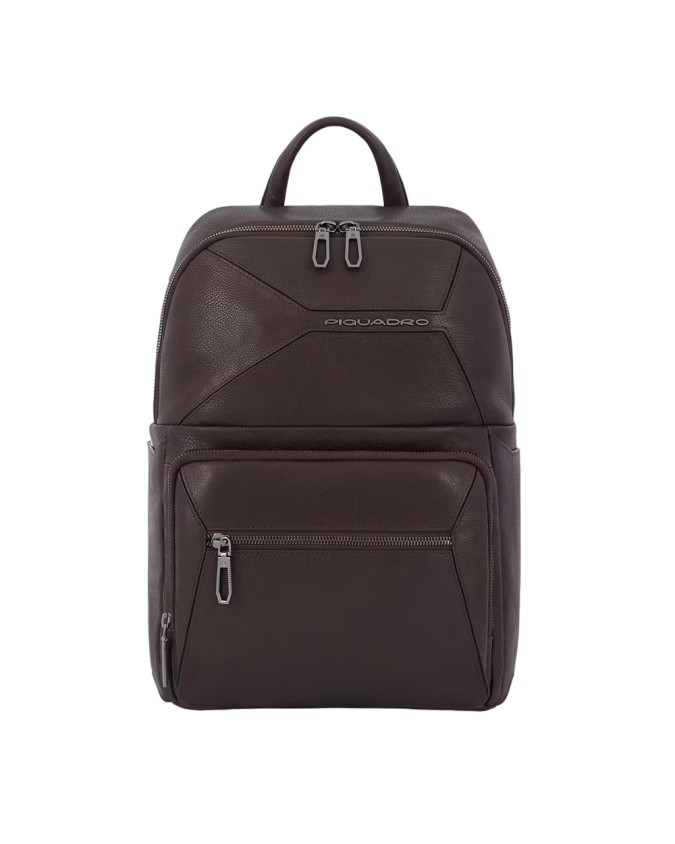 Piquadro - Zaino piccolo in pelle porta pc 13,3" con scomparto porta iPad® Rhino