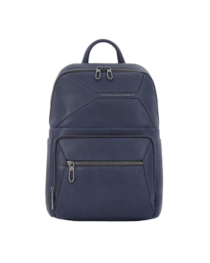 Piquadro - Zaino piccolo in pelle porta pc 13,3" con scomparto porta iPad® Rhino