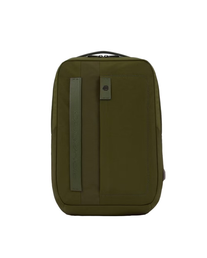 Piquadro - Zaino porta pc 15,6'' e iPad®Pro 12,9" in pelle e tessuto P16