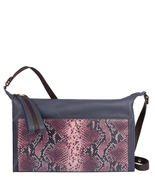 PIQUADRO - Pochette a mano con tracolla removibile in pelle -