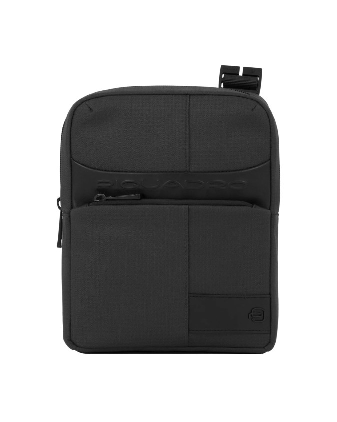 Piquadro - Borsello porta iPad Mini in pelle e tessuto