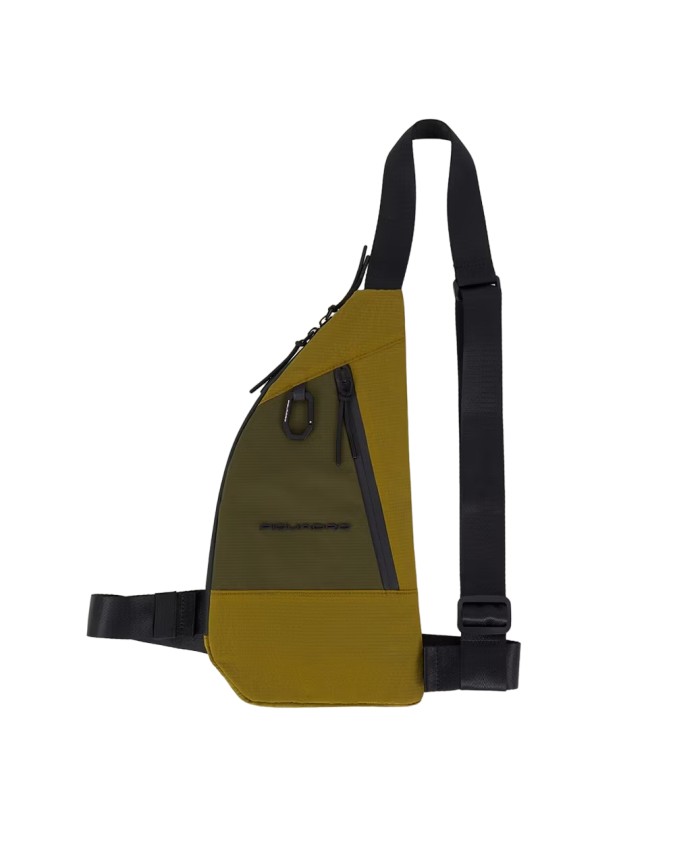Piquadro - Borsa uomo monospalla in tessuto per iPad®mini