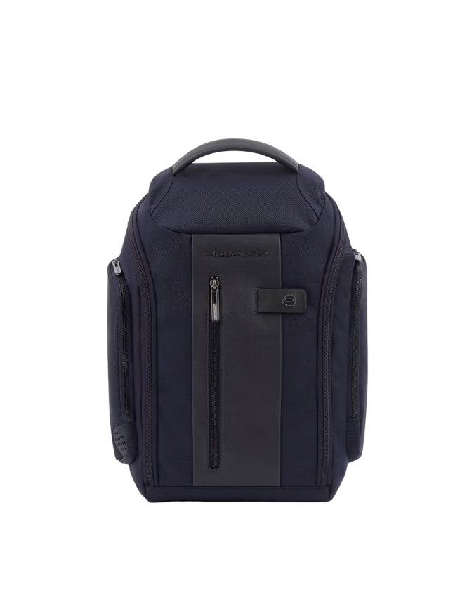 Piquadro - Borsone/zaino in pelle e tessuto porta pc 14'' Brief 2