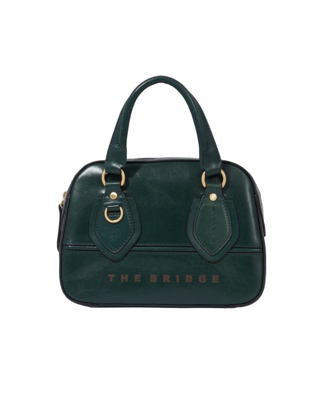 The Bridge - Borsa bowling media con tracolla in pelle Daphne