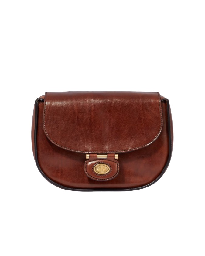 The Bridge - Borsa a tracolla media in pelle con patta Dora