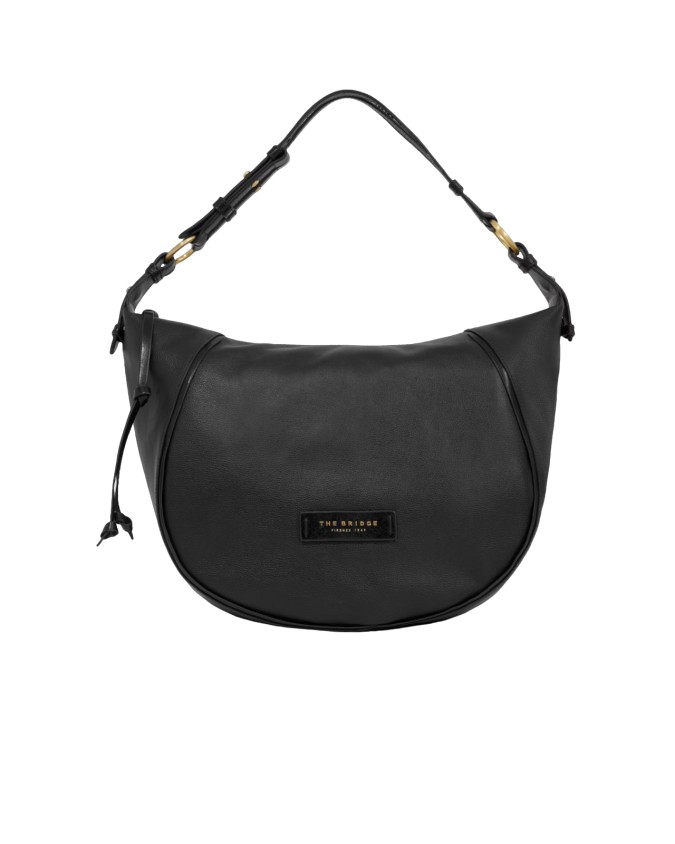 The Bridge - Borsa a spalla in pelle con manico singolo Domitilla