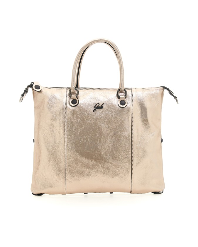 Gabs - Borsa piatta in pelle laminata Tg M Reflection Black