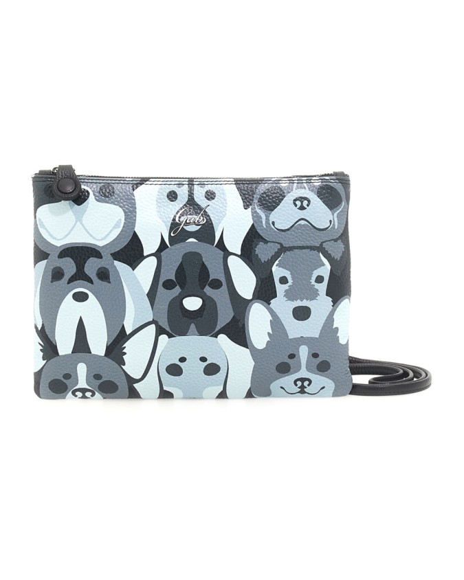 Gabs - Pochette Beyonce Tg M in pelle con stampa animali Bull Black