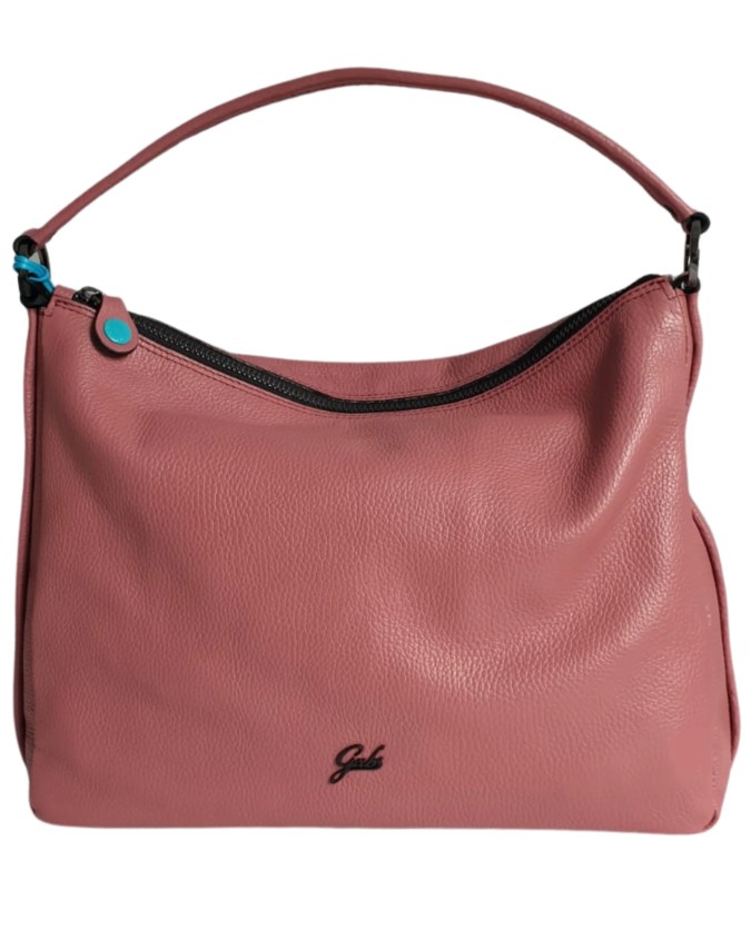 Gabs - Borsa a spalla in pelle Tg L Calliope Tube Black