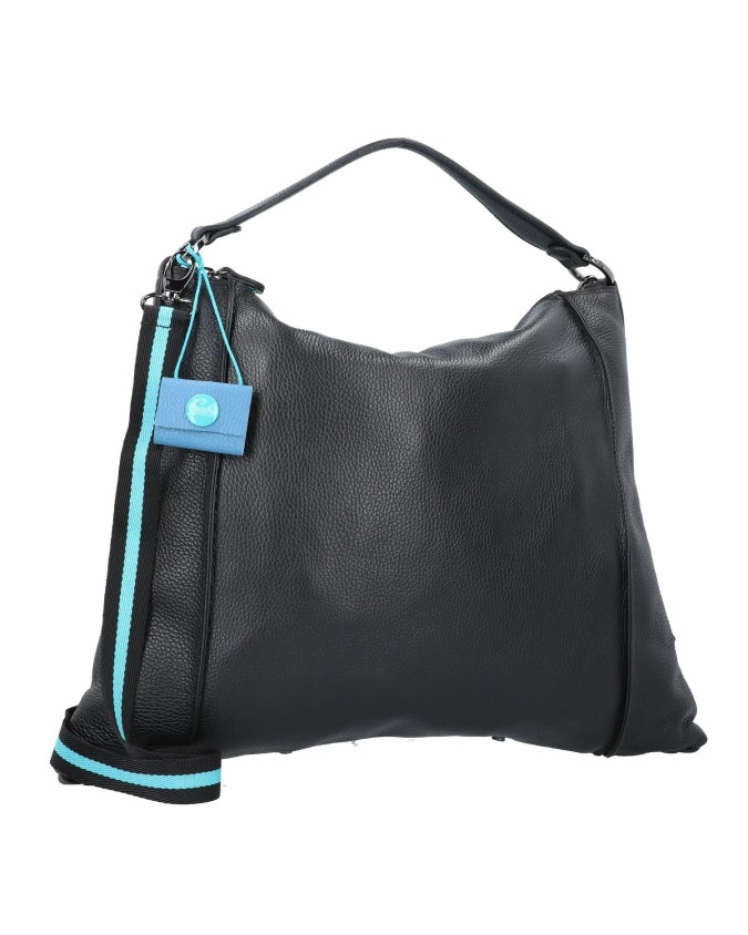 Gabs - Borsa a spalla in pelle Tg L Duygu Bull Black