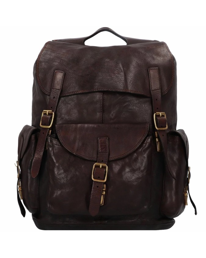 Campomaggi - Zaino grande in pelle con tasche laterali Alexander