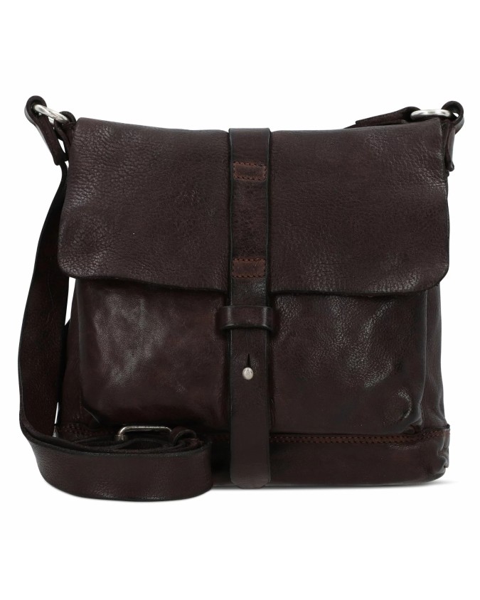 Campomaggi - Borsa a tracolla piccola in pelle con patta