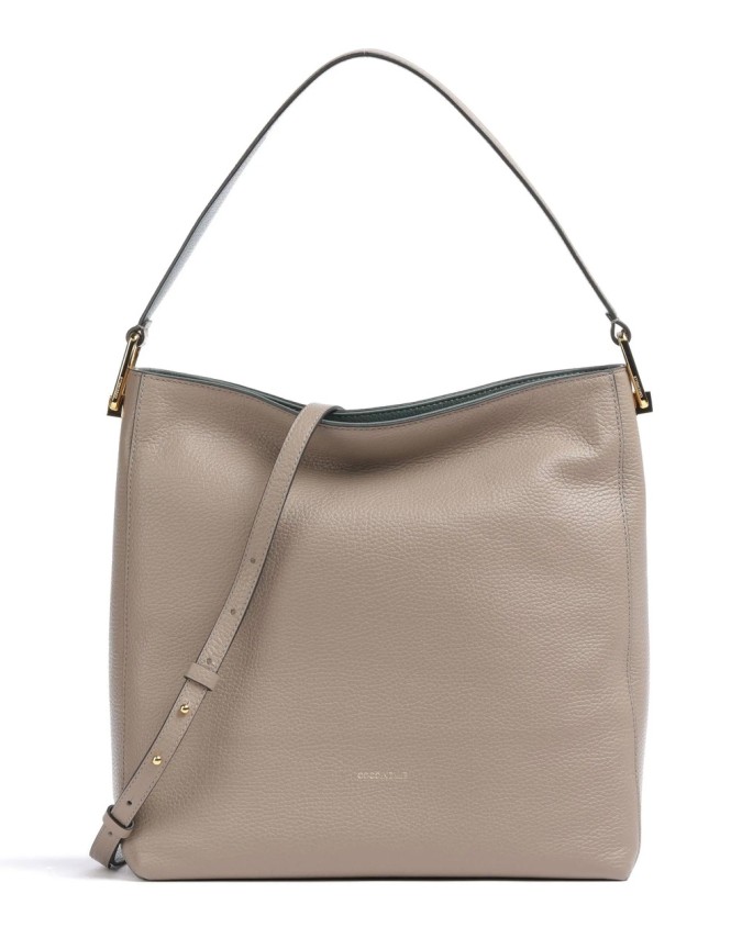 Coccinelle - Borsa hobo con tracolla in pelle granulata Liya