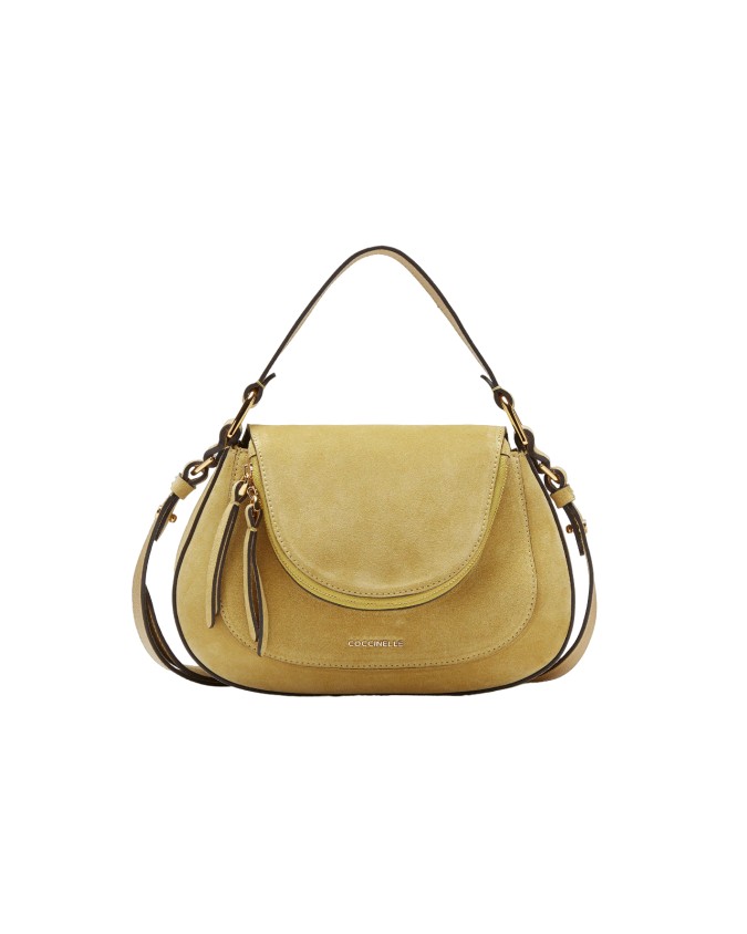 Coccinelle - Borsa a mano con tracolla in pelle scamosciata Small Coccinelle Sole Suede