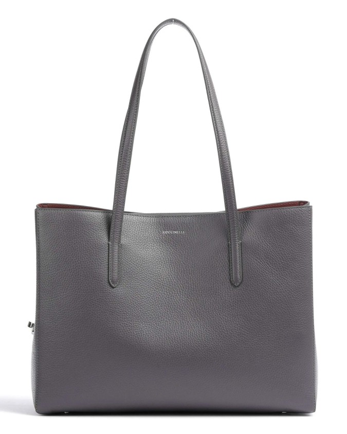 Coccinelle - Borsa shopping in pelle con doppio manico Swap