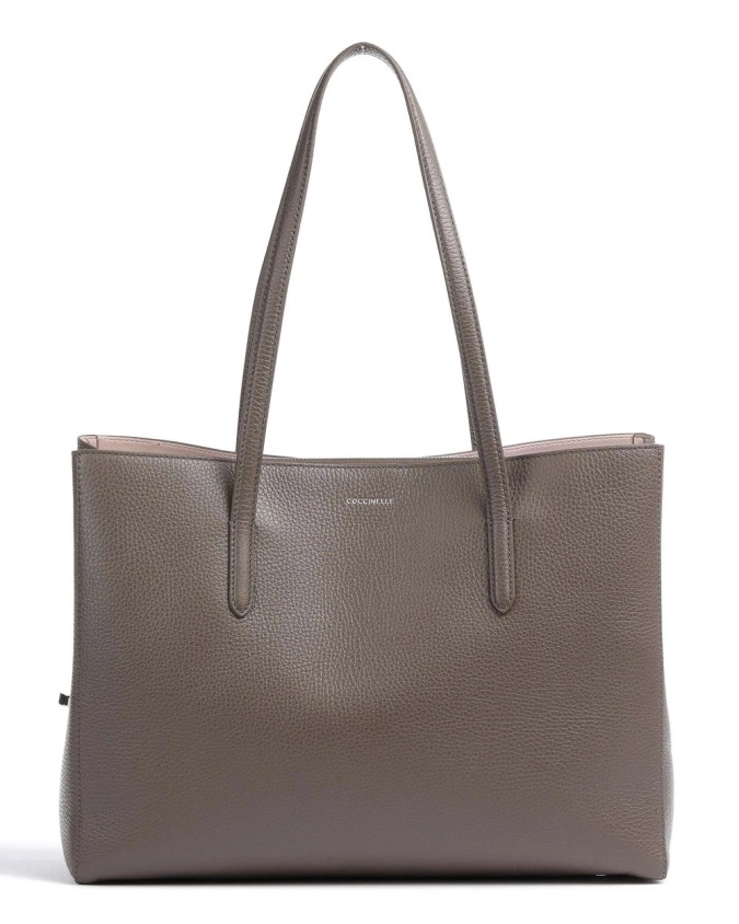 Coccinelle - Borsa shopping in pelle con doppio manico Swap
