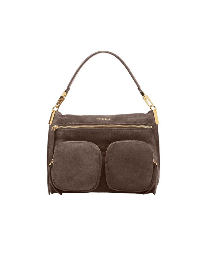 Coccinelle - Borsa a spalla in pelle scamosciata Medium Hyle Suede