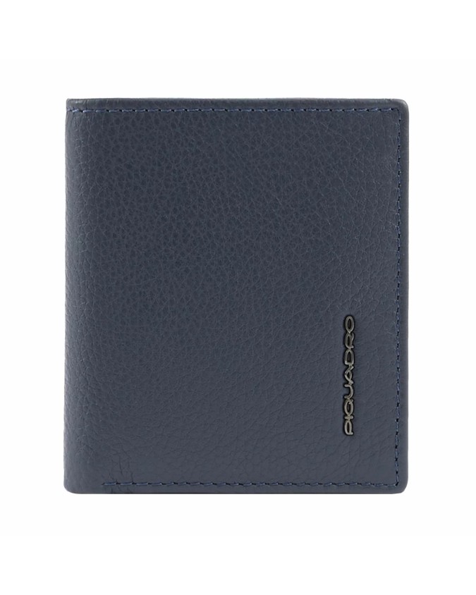 Piquadro - Portafoglio uomo verticale in pelle RFID