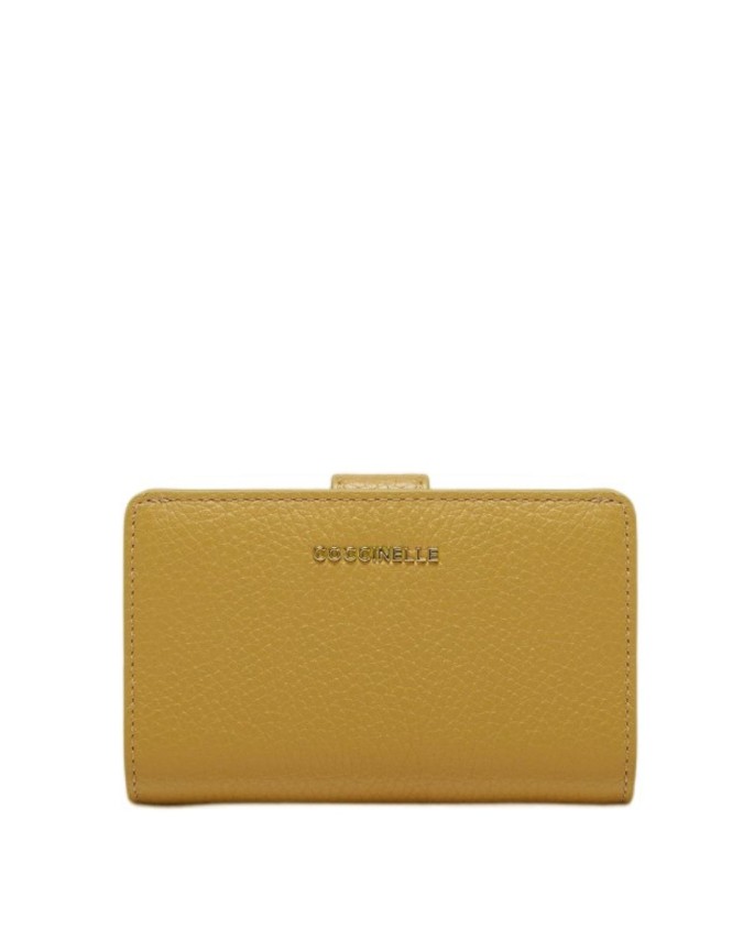 Coccinelle - Portafoglio donna in pelle medio Metallic Soft
