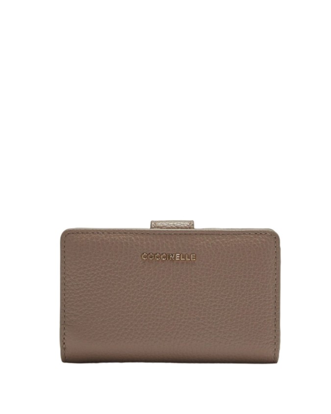 Coccinelle - Portafoglio donna in pelle medio Metallic Soft