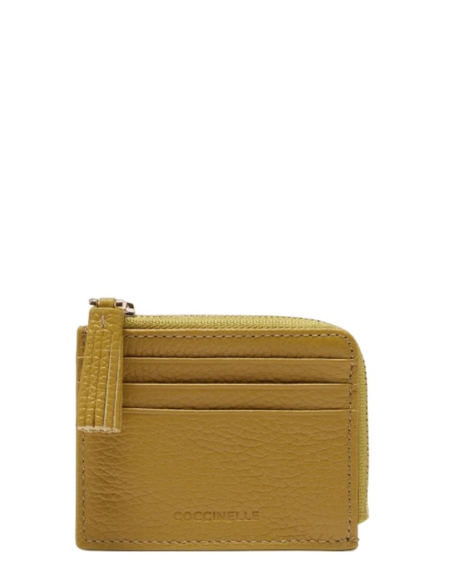 Coccinelle - Porta carte di credito in pelle Tassel
