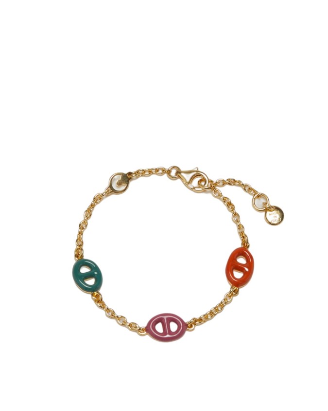 Coccinelle - Braccialetto in metallo oro Monogram