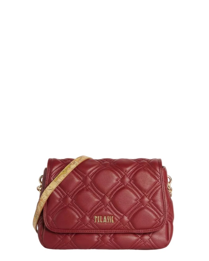 Alviero Martini Prima Classe - Borsa a tracolla con patta in tessuto effetto nappa trapuntato 1 C Diamond