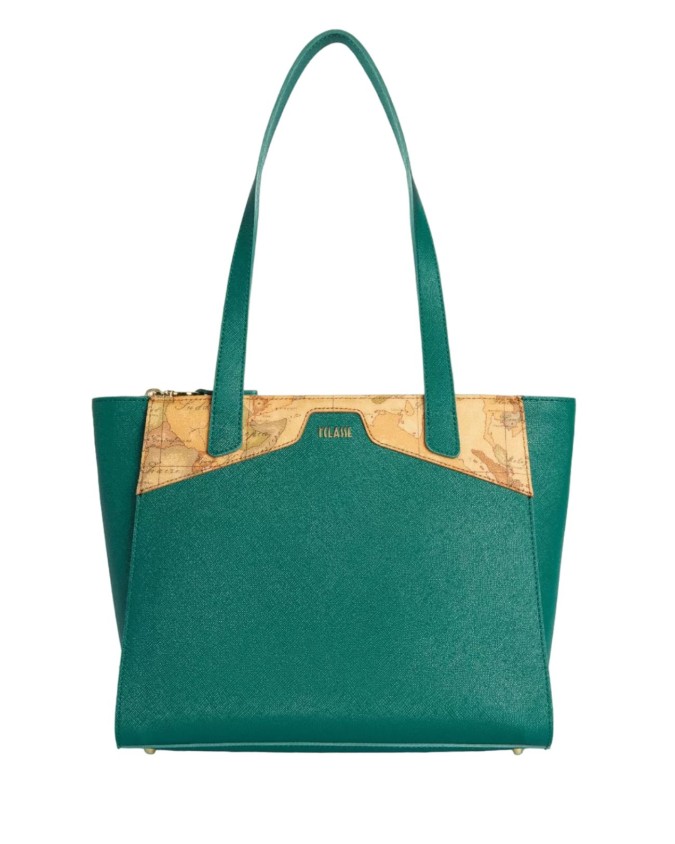 Alviero Martini Prima Classe - Borsa shopping media in tessuto goffrato Glam City