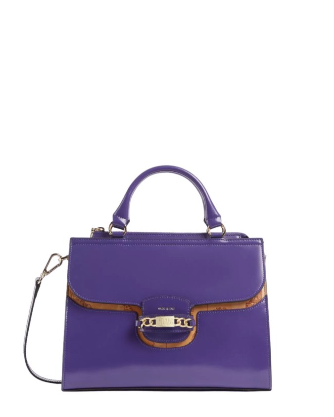 Alviero Martini Prima Classe -  Borsa a mano in pelle spazzolata con tracolla Millennium Bag