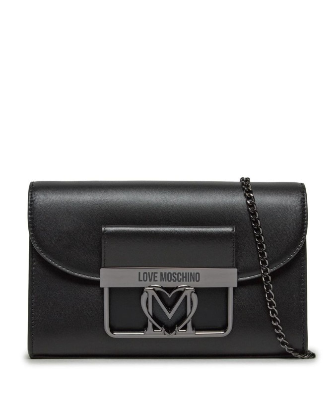 Love Moschino - Borsa a tracolla in ecopelle con logo a cuore