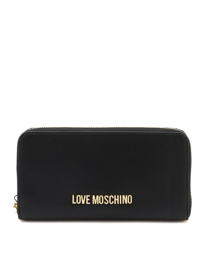 Love Moschino - Portafoglio donna zip around in ecopelle con logo