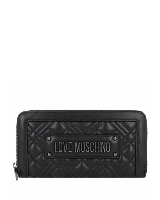 Love Moschino - Portafoglio grande donna ziparound in ecopelle trapuntata