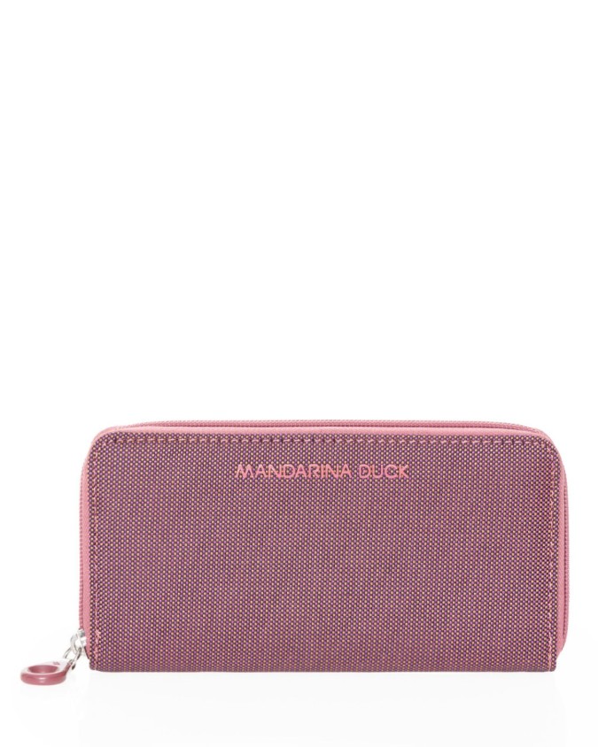 Mandarina Duck - Portafoglio donna in poliestere mitrix zip around