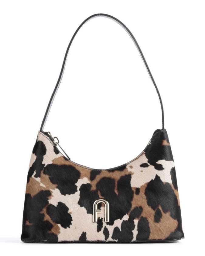 Furla - Borsa a spalla mini in pelle mista cavallino Diamante