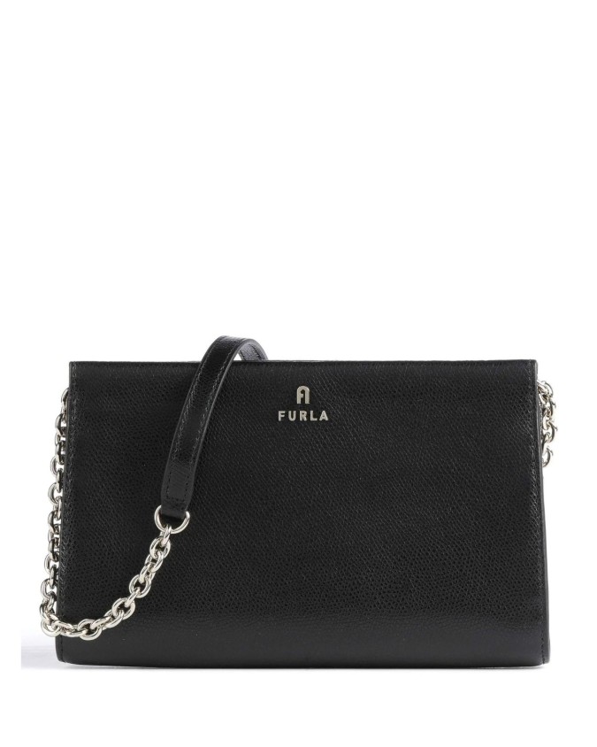Furla - Borsa a tracolla in pelle piatta mini Camelia