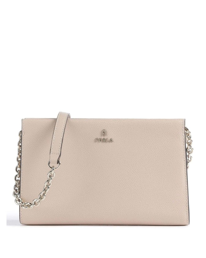 Furla - Borsa a tracolla in pelle piatta mini Camelia