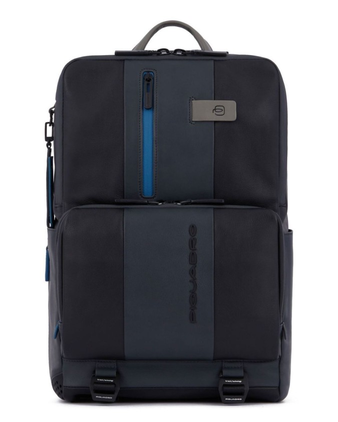 Piquadro - Zaino in pelle porta pc 15,6" con schienale traspirante Urban