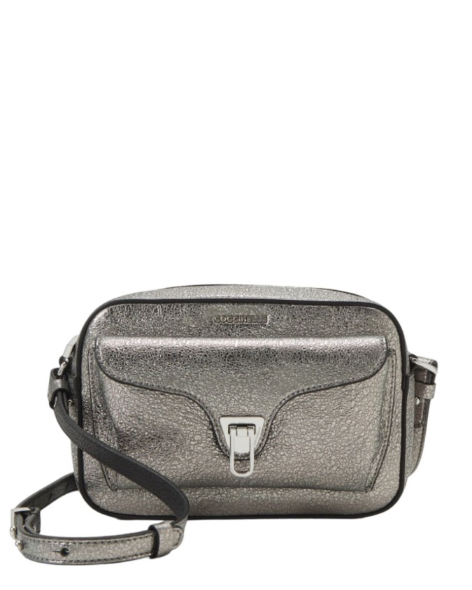 Coccinelle - Borsa a tracolla in pelle laminata Beat Stardust